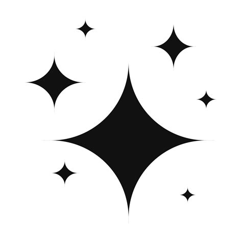 clean sparkle vector art icons  graphics