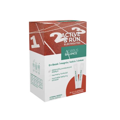 ACTIVE & RUN ELECTROLYTES електролити для спортсменів - Acorus