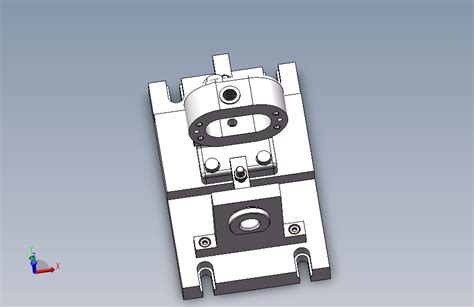 Ye052 简单泵体镗孔夹具三维sw模型 Solidworks 2012 模型图纸下载 懒石网