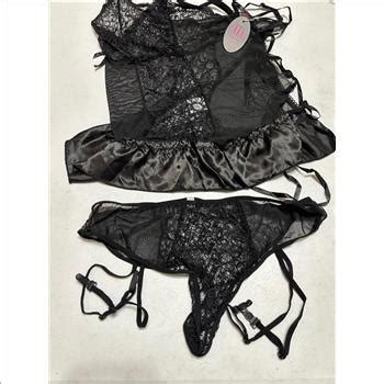 AvidLove Women Two Piece Sexy Nightware Halter Strap Chemise Babydoll Lingerie Property Room