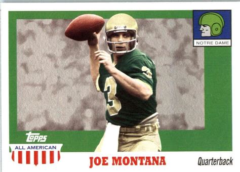 Topps All American Football Card Joe Montana Encased At Amazon