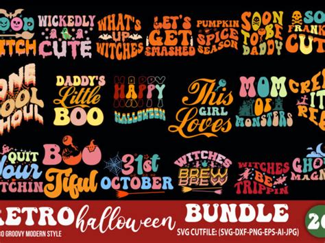 Retro Halloween Svg Bundle Halloween Ghouls Png Bundle Stay Spooky Hippie Halloween Hot Ghoul