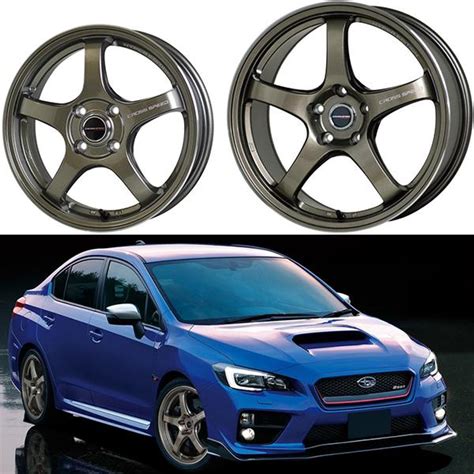 HOT STUFF 17インチ CR5 7 5J 40 5H 100 ブロンズ 軽量 ホイール 4本 86 BRZ インプレッサ プリウス 業販 ホット カスタム用 M2K AUTO