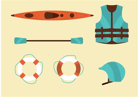 River Rafting Vector Set Download Free Vector Art Stock Graphics