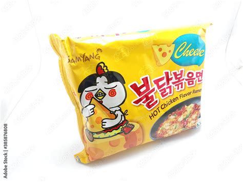 Samyang Hot Chicken Flavor Cheese Ramen In Manila Philippines Stock Photo Adobe Stock