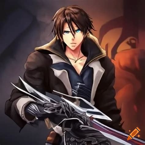 Squall léhonart with his gunblade