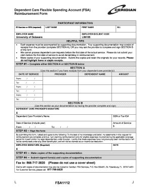 Fillable Online L Dependent Care Claim Form Doc Fax Email Print