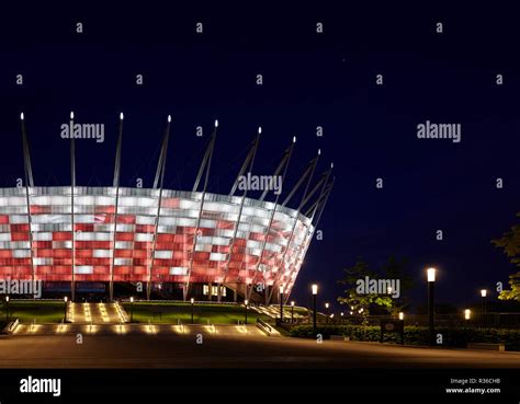 football stadium  night stock photo alamy