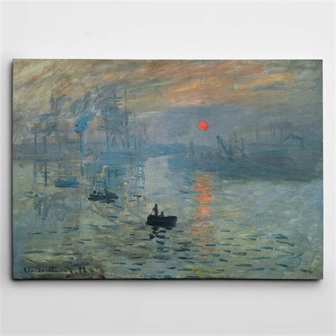 Impression Sunrise By Claude Monet Painting Print On Canvas And Reviews