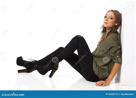 Blonde junge Frau stockfoto Bild von exemplar glücklich