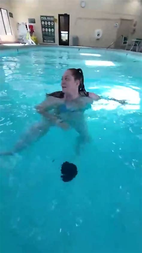 Pool Time BBW Redhead