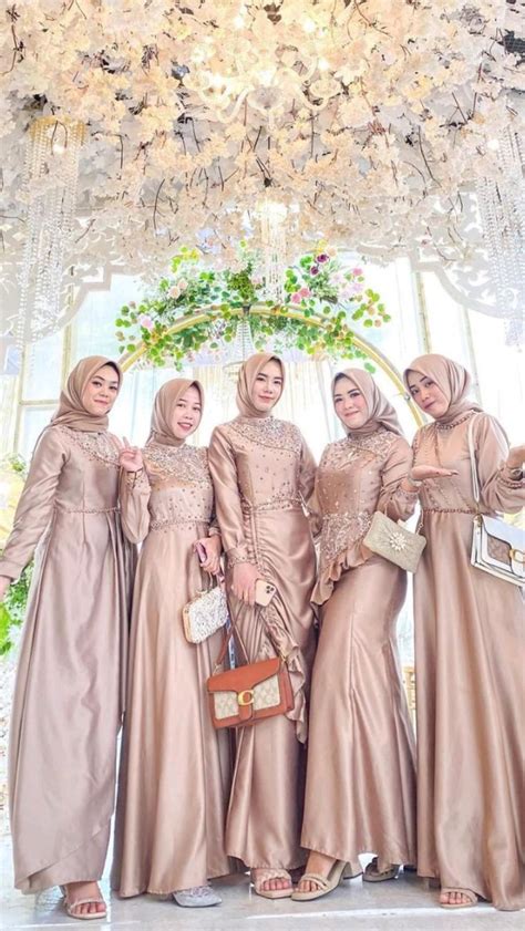 Dress Kondangan Pakaian Pernikahan Gaun Satin Model Pakaian Wanita