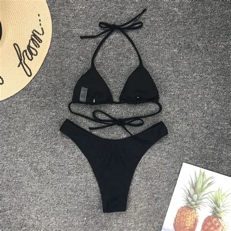 2019 New Design Whole Sale Hot Girls Sexy Low Rise Bikini Two Piece Swimwear Fashion Show Sexy