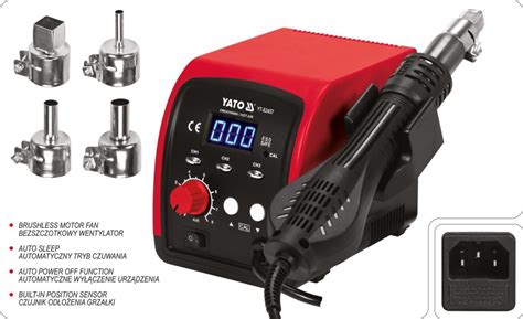 Yato Stacja Lutownicza Hot Air W Z Wy Wietlaczem Led