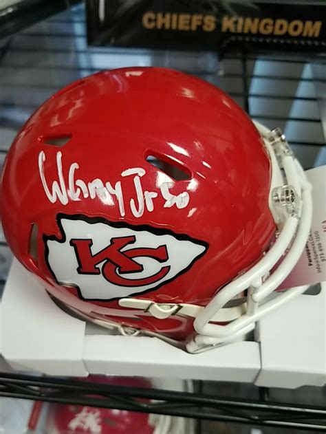 Willie Gay Jr Autographed Kc Chiefs Mini Helmet Free Shipping Prographs