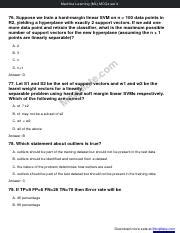 Machine Learning Ml Solved Mcqs Set Mcqmate Pdf Machine