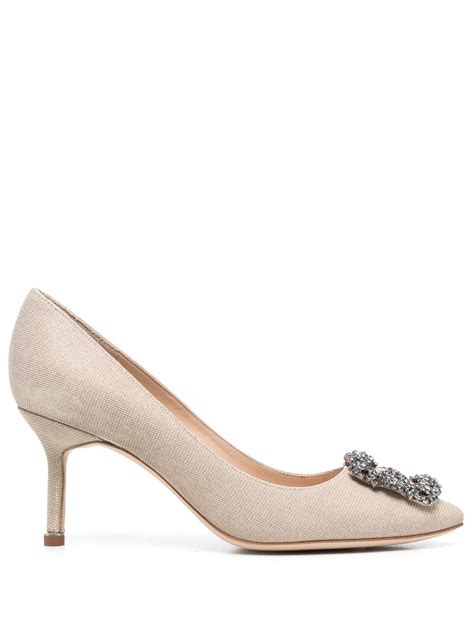 Manolo Blahnik Hangisi Pumps In Pink Modesens