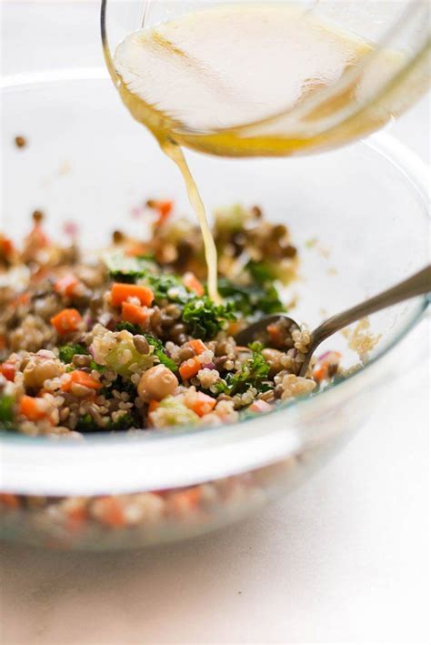 Quinoa Lentil Salad With Lemon Vinaigrette • A Sweet Pea Chef