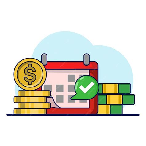 Premium Vector Vector Illustration About Payment Calendar Concept On