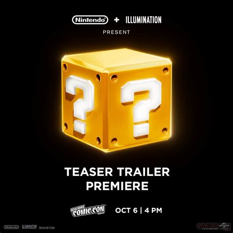 Cinema Super Mario Bros à Quand Le Premier Trailer Du Film D
