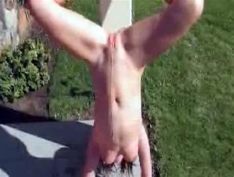 Upside Down Pissing In The Fresh Air Pissing Porn At ThisVid Tube