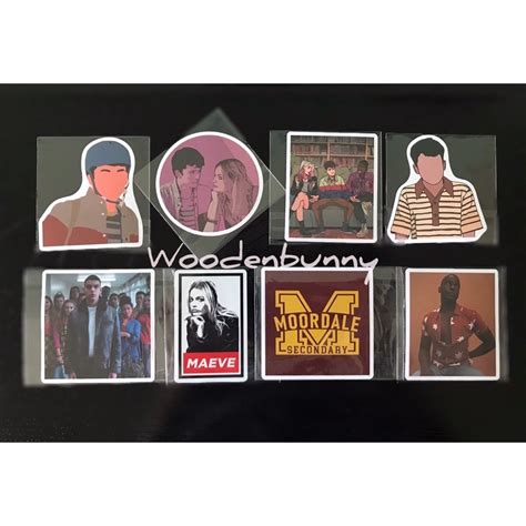 Sex Education Stickers Set Of 8pcs Netflix Tv Series Shopee Singapore