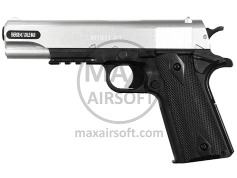 Cybergun Colt M1911 A1 Hpa Ms Spring Pistol Silver Black Spring