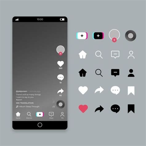 Tiktok Overlay Template Social Media Template
