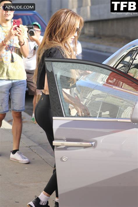 Jennifer Lopez Sexy Seen Flaunting Her Hot Curves Outside The Studio In Los Angeles Aznude
