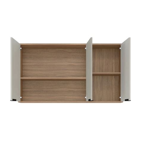 Armário Aéreo Cozinha Firenze cm Portas Amêndola Nude Demóbile