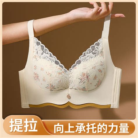 Zem Plus Size Lace Bras For Women Sexy Push Up Lingerie Underwear Anti Sagging Brassiere A B C