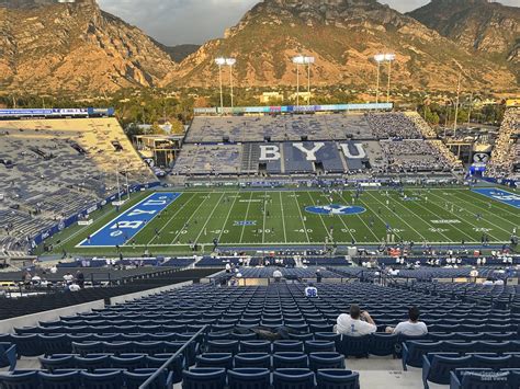 Fans at Lavell Edwards Stadium protest the new entry rules 26