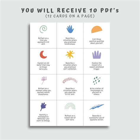Dbt Journal Prompts Emotional Regulation Mindfulness Distress