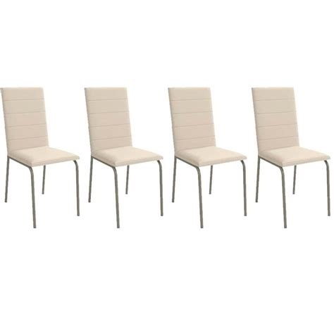 Cadeira Sala De Jantar Amsterd C Kit Un Niquel Nude