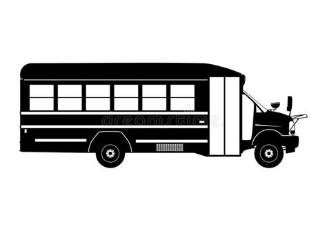 School Bus Silhouette. Vector Stock Vector - Illustration of vector ...