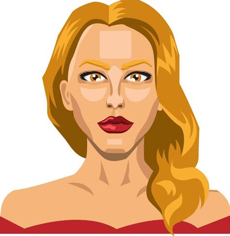 Long Haired Blonde Lady Illustration Vector On White Background 35387325 Vector Art At Vecteezy