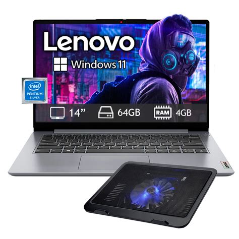 Laptop Lenovo Ideapad 1 14igl7 Celeron 64gb 4gb Más Base Enfriadora Walmart En Línea