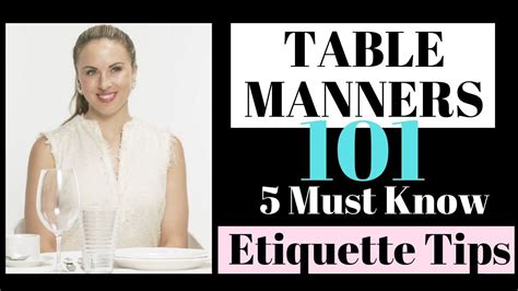Table Manners Good Manners Business Etiquette Dining Etiquette