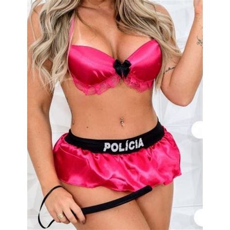 Fantasia Sexy Personagens Sex Shop Fantasia Policial Coelhinha Gatinha E Muito Mais