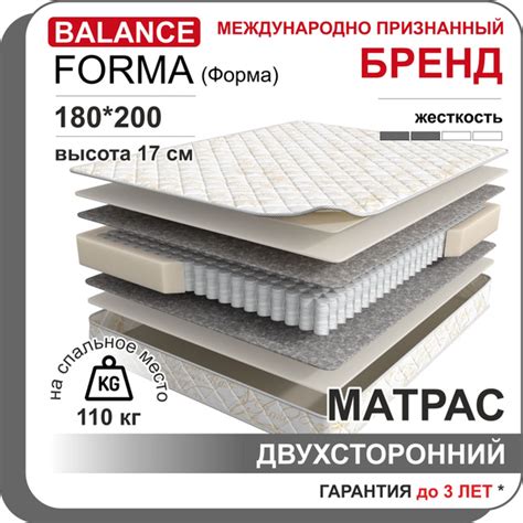 Матрас Мир Матрасов Balance FORMA, Независимые пружины, 180 - купить по ...