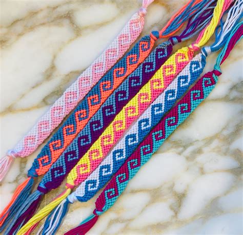 Greek Wave Friendship Bracelets Etsy
