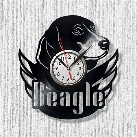 Купить Бигль Часы Бигль Настенные часы бигль Породистый бигль Часы ...