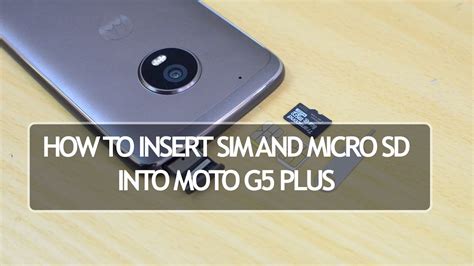 How To Insert Sim And Micro Sd Card Into Moto G Plus Youtube