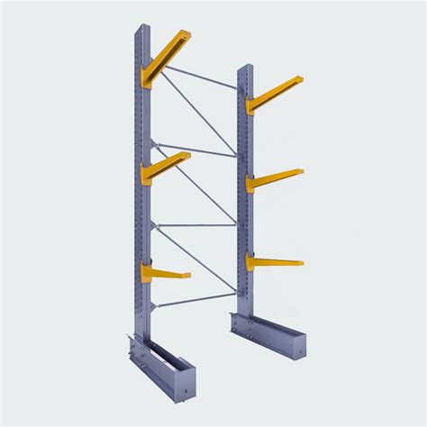Cantilever Rack Single Sided Standard Duty Powder Coated Full
