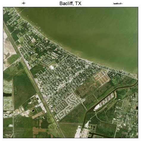 Aerial Photography Map of Bacliff, TX Texas