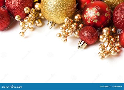 Christmas Border With Ornament Stock Image Image Of Decoration