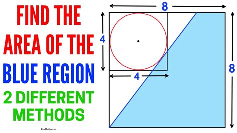 Find The Area Of This Blue Shaded Region Easy Methods Youtube