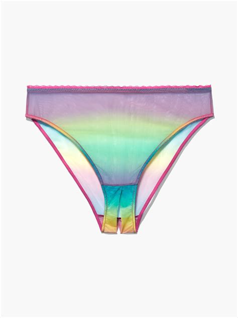 Mesh Crotchless High Leg Bikini In Multi SAVAGE X FENTY