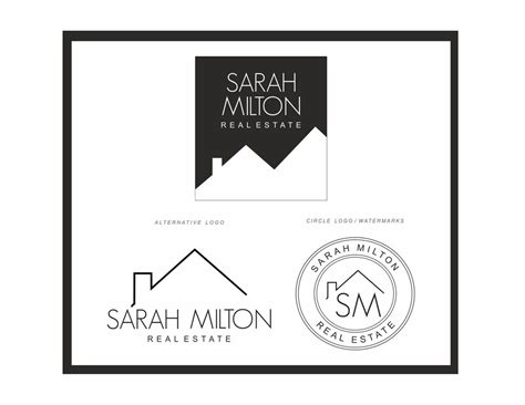 Modern Realtor Logo, Black and White Logo, Real Estate Branding Kit ...