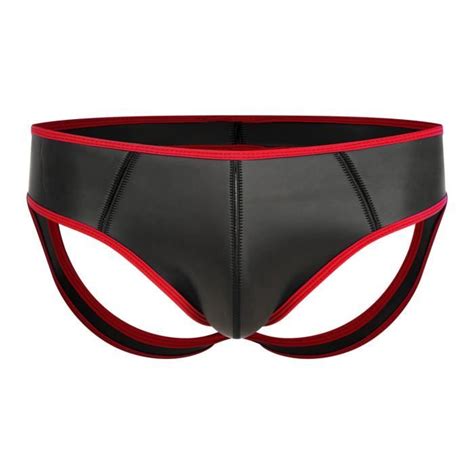 IEFIEL String Ouvert Homme Sexy Hot Sous Vêtements Jockstrap Gay Fesse Nu Lingerie de Nuit